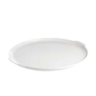 Talerz do ciasta z uchwytami Arezzo - Biały, 32.5 cm - Talerze - miniaturka - grafika 1