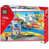 Klocki - Blocki KLOCKI STRAŻ POŻARNA CENTRUM DOWODZENIA I HELIKOPTER 129 el KB0812 - miniaturka - grafika 1