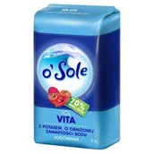 Zdrowa żywność - o'Sole Sól Vita z potasem o obniżonej zawartości sodu jodowana 1 kg - miniaturka - grafika 1