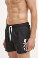 Stroje kąpielowe - adidas szorty kąpielowe Essentials kolor czarny IX7565 - miniaturka - grafika 1