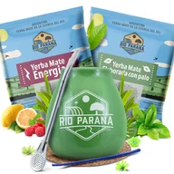 Yerba Mate - Zestaw yerba mate Rio Parana 2x50g Tykwa + Bombilla - miniaturka - grafika 1