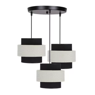 Lampa wisząca w kolorze czarno-białym 33-17833 z serii BENTA - Lampy sufitowe - miniaturka - grafika 1