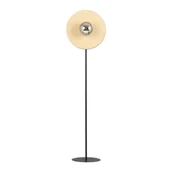 Lampy stojące - Lampa podłogowa SOHO LP1 E14 - czarny/drewno/grafit - miniaturka - grafika 1