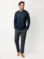 Piżamy męskie - admas Piżama "Admas" w kolorze granatowym - miniaturka - grafika 1