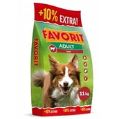 Sucha karma dla psów - Favorit Karma sucha dla psa z wołowiną 10kg + 10% GRATIS - miniaturka - grafika 1