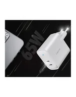 Ładowarki do telefonów - Logilink Adapter do gniazdka USB 65 W z technologią GaN azotyn aluminium z ochroną przed przepięciem, zwarciem i przegrzaniem - miniaturka - grafika 1