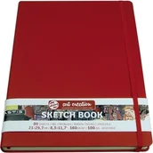 Podobrazia, bloki, papiery - Szkicownik, czerwony - miniaturka - grafika 1