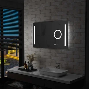 Lustro łazienkowe z LED i czujnikiem dotykowym, 100x60 cm Lumarko! - Lustra - miniaturka - grafika 1