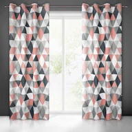 Zasłony - Zasłona Gotowa Adina Przelotka 140 x 250 C.Róż - miniaturka - grafika 1