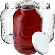 Pojemniki kuchenne - Słój Alen 5000ml 100mm + wieczka białe 4 szt. - miniaturka - grafika 1