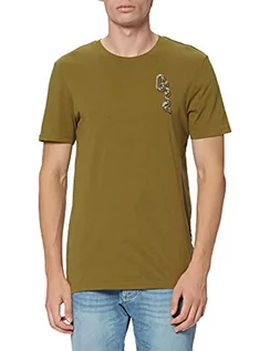 Koszulki męskie - G-STAR RAW T-shirt męski Back Graphic 89 Slim, Zielony (Light Antic Green D20381-336-c620), XXL - grafika 1