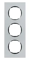 Klawisze i ramki - Hager polo R.8 Ramka 3-krotna, aluminium 10132674 10132674 - miniaturka - grafika 1