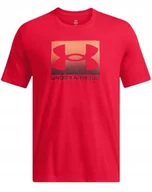 Koszulki męskie - Koszulka męska t-shirt Under Armour Boxed Sports Updates SS czerwona S - miniaturka - grafika 1