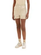Spodenki damskie - TOM TAILOR Denim Damskie 1036490 bermudy dżinsowe szorty, 31700-Dusty Sand beżowe, M, 31700 – Dusty Sand Beige, M - miniaturka - grafika 1