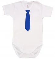 Body dla niemowląt - BODY NAPIS KR nadruk NIEBIESKI KRAWAT r 92 KLEKLE - miniaturka - grafika 1