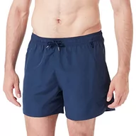 Kąpielówki męskie - Emporio Armani Swimwear Męskie bokserki Emporio Armani Eagle Patch Bokserki kąpielowe, granatowe, 48, granatowy - miniaturka - grafika 1