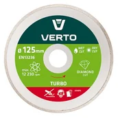 Akcesoria do elektronarzędzi - VERTO Tarcza diamentowa 125 x 22,2 mm, pełna - miniaturka - grafika 1