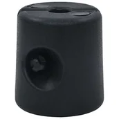 Altany ogrodowe - vidaXL Plastikowe obciążniki ogrodowe, 4 szt., PE, czarne - miniaturka - grafika 1