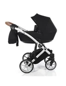 Wózki dziecięce - Junama Space Wózek głęboko-spacerowy 04 black - miniaturka - grafika 1