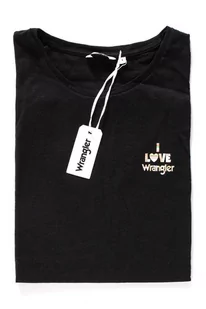 Wrangler, Koszulka na ramiączkach damska, Cut Off Tank Black W701Rea01, rozmiar L - Koszulki i topy damskie - miniaturka - grafika 1