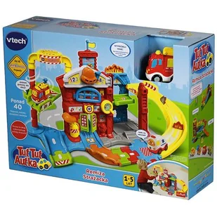 Vtech Tut Tut Autka Remiza Strażacka GXP-625464 - Tory, garaże, parkingi - miniaturka - grafika 1