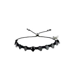 Bransoletka - dziesiątek różańca - hematyt - Ematite - Bransoletki - miniaturka - grafika 1