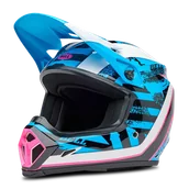 Kaski motocyklowe - Kask Cross Bell MX-9 Mips NiebieskiM - miniaturka - grafika 1