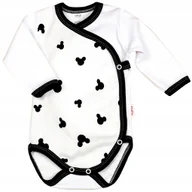 Body dla niemowląt - Body KOPERTOWE 100% Bawełna Myszka BIEL r 62 KLEKLE - miniaturka - grafika 1