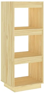 Naturalny sosnowy regał z 3 półkami F3-C92 - Półki do salonu - miniaturka - grafika 1