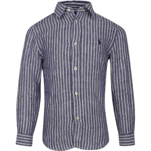 POLO RALPH LAUREN Lniana koszula Regular Fit - Bluzki dla chłopców - miniaturka - grafika 1