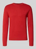 Swetry męskie - Sweter z dzianiny o kroju regular fit z czystej bawełny - miniaturka - grafika 1