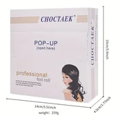 Inne - TEMU Arkusze folii do farbowania włosów Unisex-Adult, 200 sztuk - Profesjonalne metalowe folie do włosów w jakości salonowej do normalnych typów - miniaturka - grafika 1