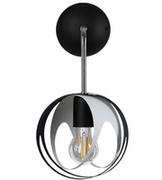 Lampy ścienne - Lampex Ball kinkiet 1-punktowy czarny/biały LPX0099/K - miniaturka - grafika 1