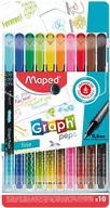 Cienkopisy - Maped Cienkopis Graph Peps Deco 10 kolorów - miniaturka - grafika 1