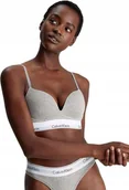 Biustonosze - CALVIN KLEIN PLUS SIZE GŁADKI MIĘKKI BIUSTONOSZ Z BAWEŁNĄ SZARY 95B JPA - miniaturka - grafika 1
