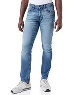 Spodenki męskie - camel active Męskie spodnie slim fit Madison Jeans, Średni niebieski (Indigo - 46), 33W / 30L - miniaturka - grafika 1