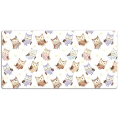 Podkładki na biurko - Podkładka mata ochrona biurka Bajkowe Sowy 120x60cm, Dywanomat - miniaturka - grafika 1