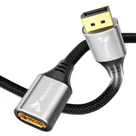 Kable komputerowe i do monitorów - Reagle Przedłużacz DisplayPort 1.4 DP 8K 4K@144Hz 50 CM - miniaturka - grafika 1