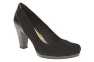 Półbuty damskie - Chorus Chic E [black suede] - rozmiar 34 - miniaturka - grafika 1