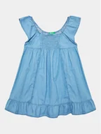Sukienki i spódniczki dla dziewczynek - United Colors Of Benetton Sukienka codzienna 4DHJGV00S Niebieski Regular Fit - miniaturka - grafika 1