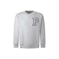 Bluzy męskie - Pepe Jeans bluza męska pike, 803off Biały., XL - miniaturka - grafika 1