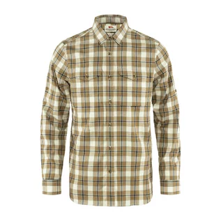 Koszulki męskie - Fjallraven Męska koszula Singi Flannel Shirt LS buckwheat brown/patina green - grafika 1