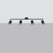 Lampy sufitowe - Lemmi lampa sufitowa (spot) 4xGU10 czarna SL.1168 - miniaturka - grafika 1