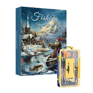 Ozdoby bożonarodzeniowe - Kalendarz adwentowy Sprzęt wędkarski Świąteczne sprzęty wędkarskie Kalendarz odliczania Wielofunkcyjne przynęty wędkarskie ze schowkiem Jak pokazano - miniaturka - grafika 1