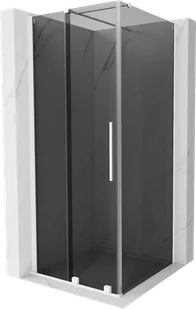 Mexen Velar kabina prysznicowa rozsuwana 110x110 cm, grafit, biała - 871-110-110-41-20 - Kabiny prysznicowe - miniaturka - grafika 1