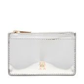 Etui na dokumenty i karty - Etui na karty kredytowe Tommy Hilfiger Long Cc Holder Met AW0AW18038 Srebrny - miniaturka - grafika 1