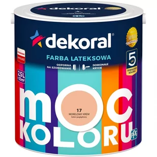 Dekoral Farba Akrylit W Morelowy Krem 5 L - Farby olejne i specjalne - miniaturka - grafika 2