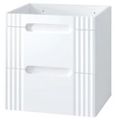 Szafki łazienkowe - Biała Szafka pod umywalkę 60 cm WISZĄCA FIJI - miniaturka - grafika 1