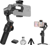 Selfie stick - ZHIYUN SMOOTH 5S AI COMBO Ręczny 3-osiowy stabilizator gimbala do vlogów z telefonem Anti-Shake Al Tracking Sterowanie gestami Wbudowane światło wypełniające LED z mini statywem Maks. udźwig 300 g Zamiennik do smartfonów iPhone 15/14/13/12 z systemem Android - miniaturka - grafika 1