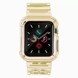 Strap Light Set silikonowa opaska pasek bransoleta bransoletka etui do zegarka Watch 3 38mm / Watch 2 38mm żółty - Etui i futerały do telefonów - miniaturka - grafika 2